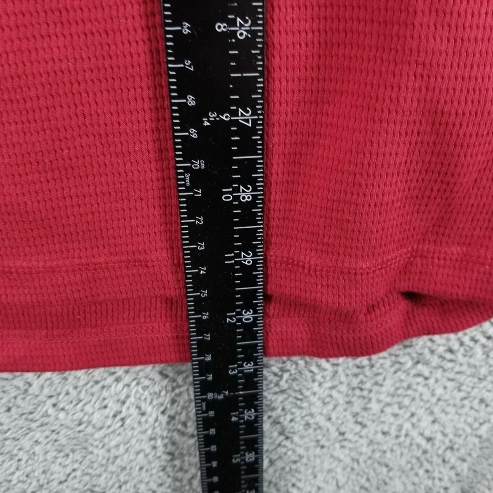 Polo Ralph Lauren Pajama Top Mens XL Red Thermal Sleepwear Crew Neck Long Sleeve